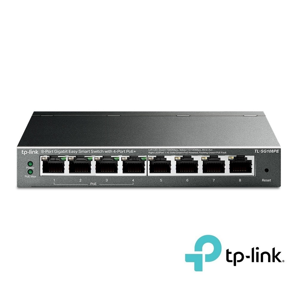 8-Port Gigabit Easy Smart Switch (TL-SG108PE) 8-Port Gigabit Easy Smart Switch (TL-SG108PE)